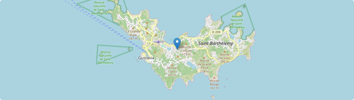 Saint-Barthélemy - Carte
