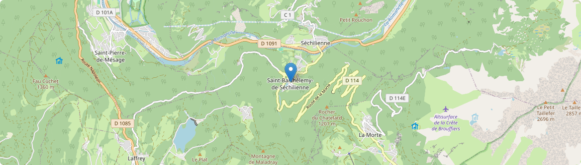 Saint-Barthélemy-de-Séchilienne - Carte