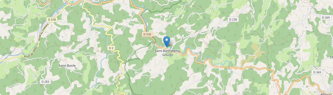 Saint-Barthélemy-Grozon - Carte