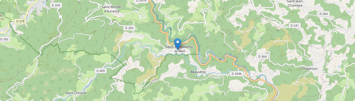 Saint-Barthélemy-le-Meil - Carte