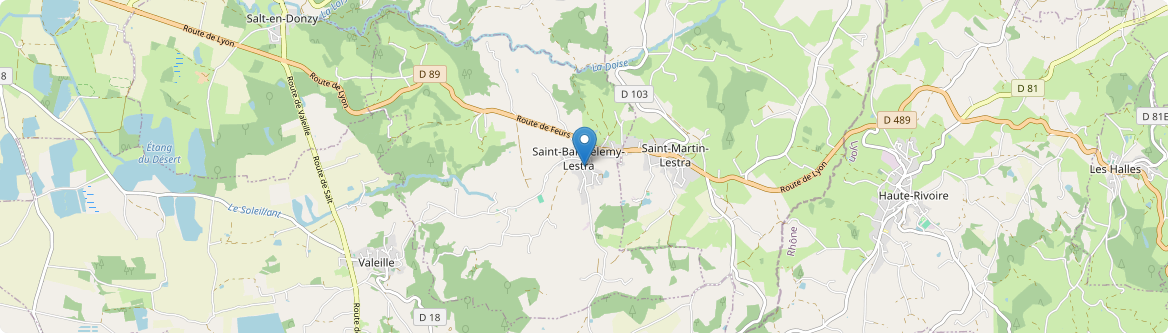 Saint-Barthélemy-Lestra - Carte