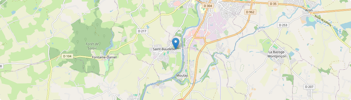 Saint-Baudelle - Carte
