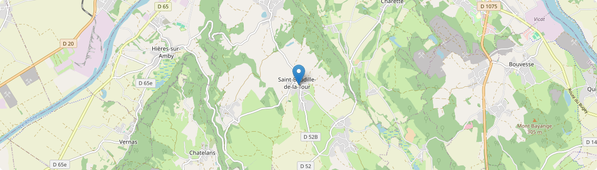Saint-Baudille-de-la-Tour - Carte