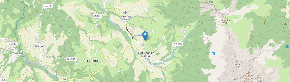 Saint-Baudille-et-Pipet - Carte
