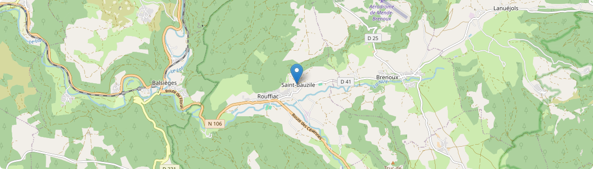 Saint-Bauzile - Carte