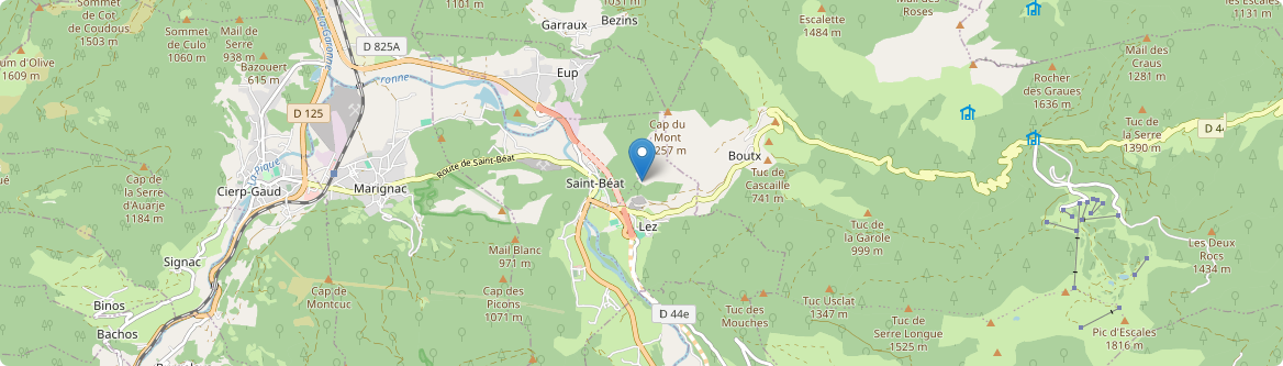 Saint-Béat-Lez - Carte