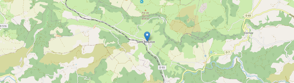 Saint-Beaulize - Carte
