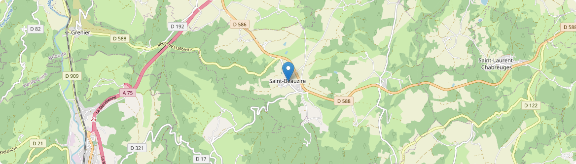 Saint-Beauzire - Carte
