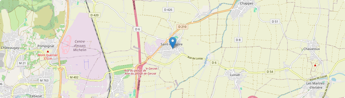 Saint-Beauzire - Carte