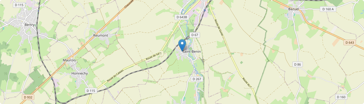 Saint-Benin - Carte