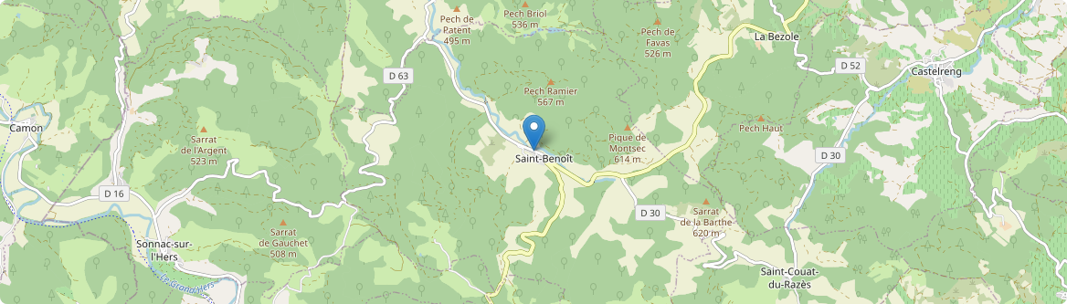 Saint-Benoît - Carte