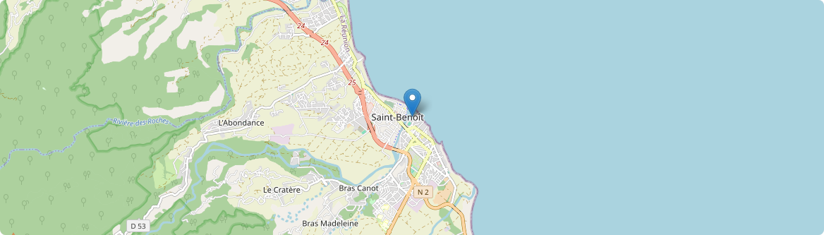 Saint-Benoît - Carte