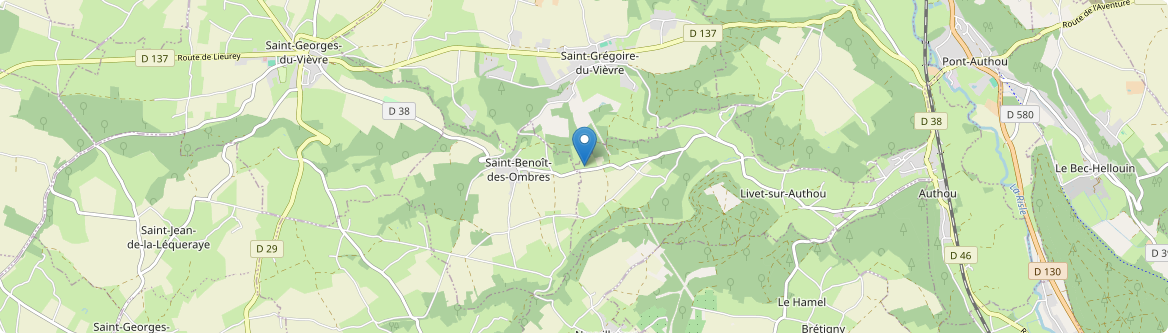 Saint-Benoît-des-Ombres - Carte