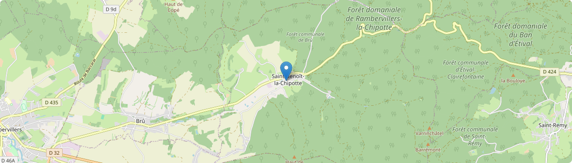Saint-Benoît-la-Chipotte - Carte