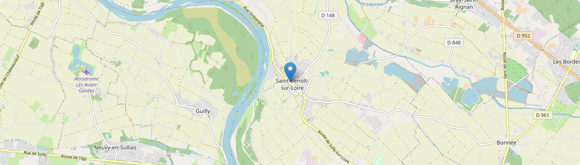 Saint-Benoît-sur-Loire - Carte