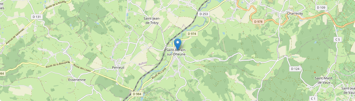 Saint-Bérain-sur-Dheune - Carte