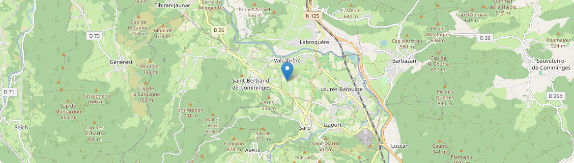 Saint-Bertrand-de-Comminges - Carte