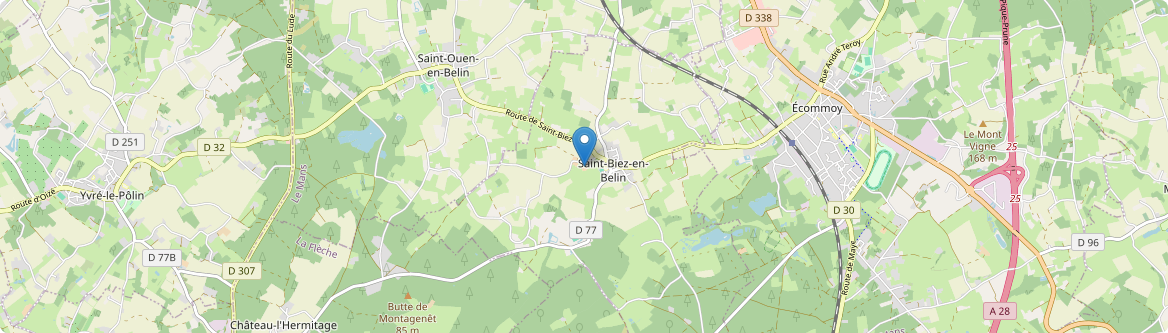 Saint-Biez-en-Belin - Carte