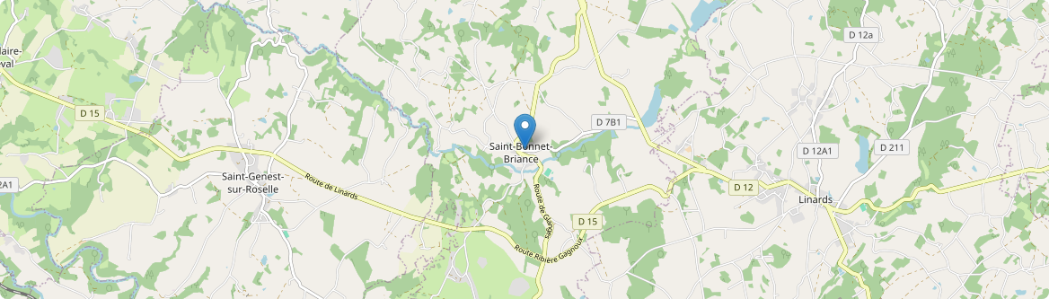 Saint-Bonnet-Briance - Carte