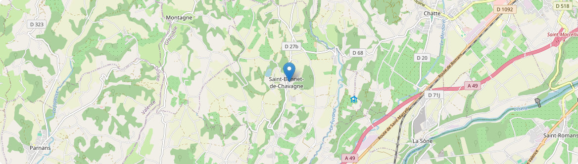 Saint-Bonnet-de-Chavagne - Carte