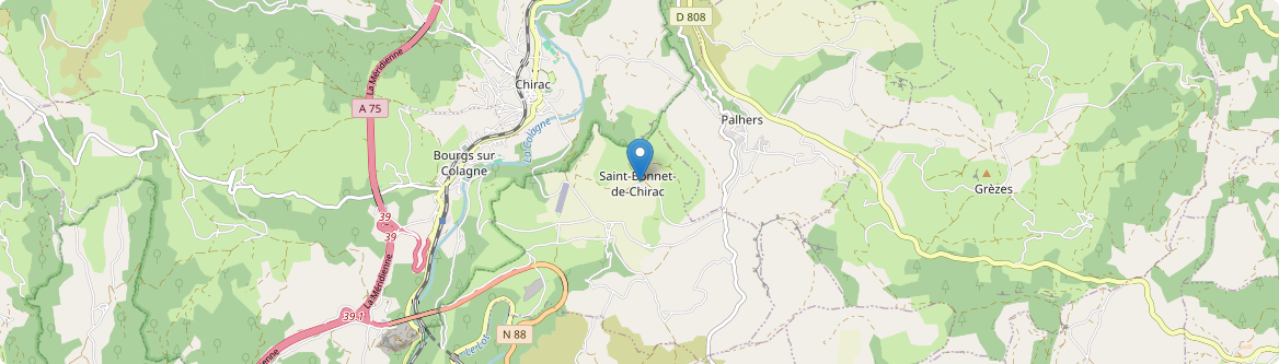 Saint-Bonnet-de-Chirac - Carte