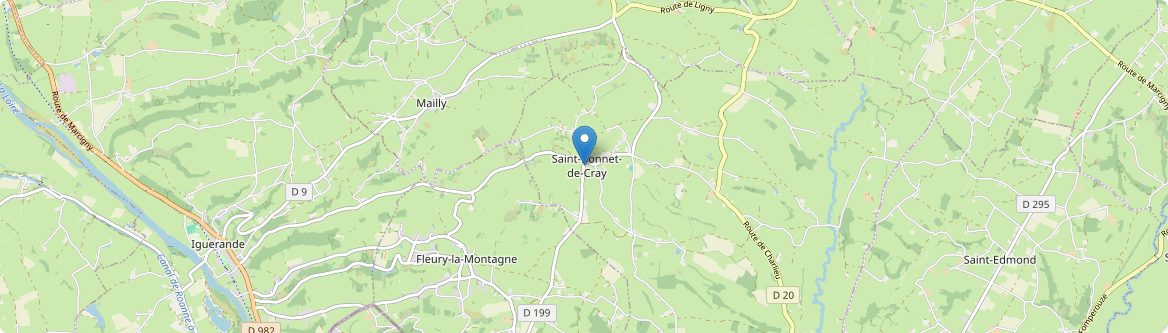 Saint-Bonnet-de-Cray - Carte