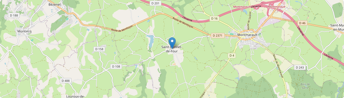 Saint-Bonnet-de-Four - Carte