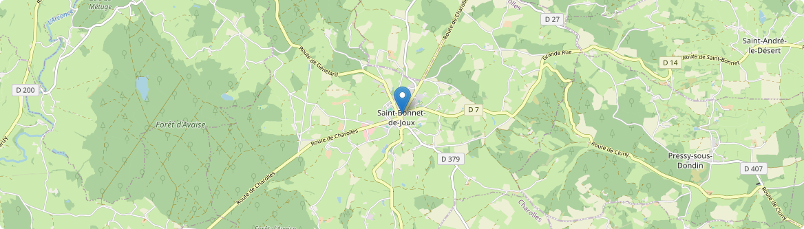 Saint-Bonnet-de-Joux - Carte