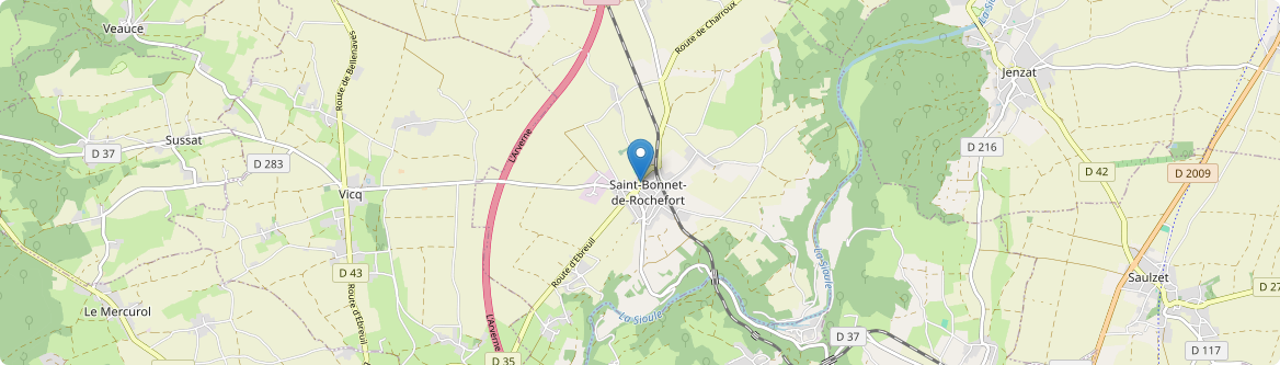 Saint-Bonnet-de-Rochefort - Carte