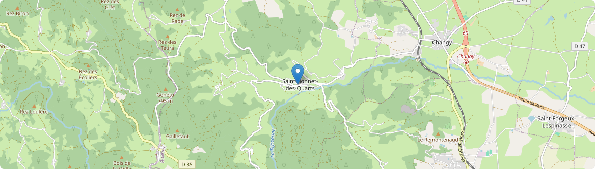 Saint-Bonnet-des-Quarts - Carte