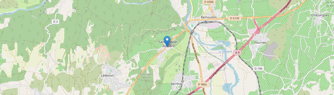 Saint-Bonnet-du-Gard - Carte