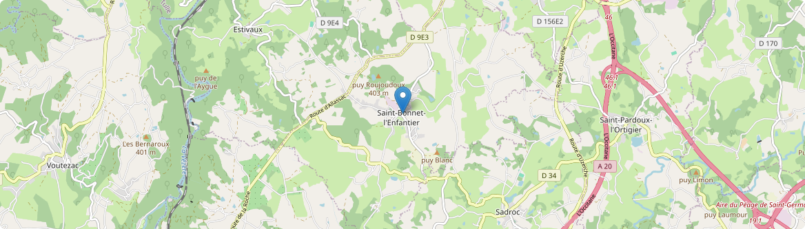 Saint-Bonnet-l'Enfantier - Carte