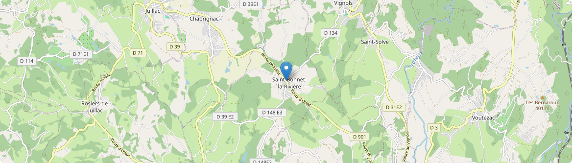 Saint-Bonnet-la-Rivière - Carte
