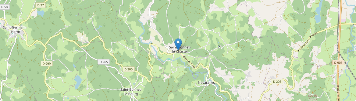 Saint-Bonnet-le-Chastel - Carte