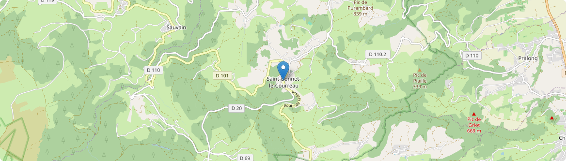 Saint-Bonnet-le-Courreau - Carte
