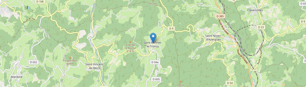 Saint-Bonnet-le-Troncy - Carte