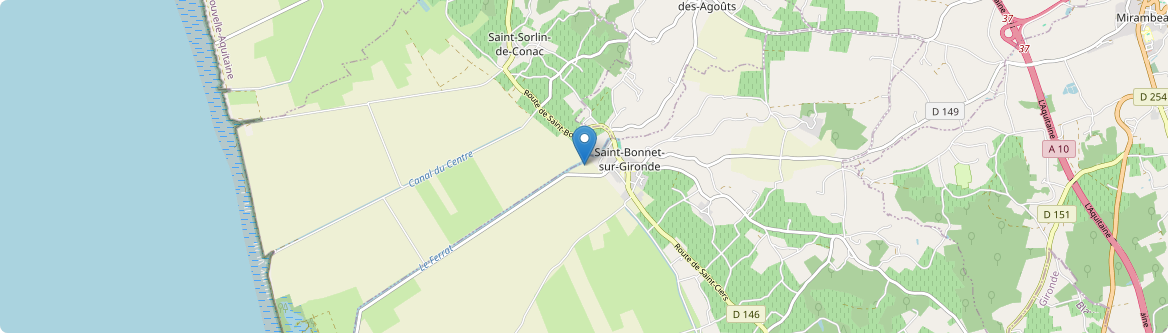 Saint-Bonnet-sur-Gironde - Carte