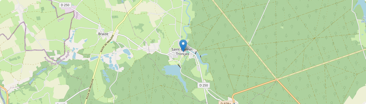 Saint-Bonnet-Tronçais - Carte
