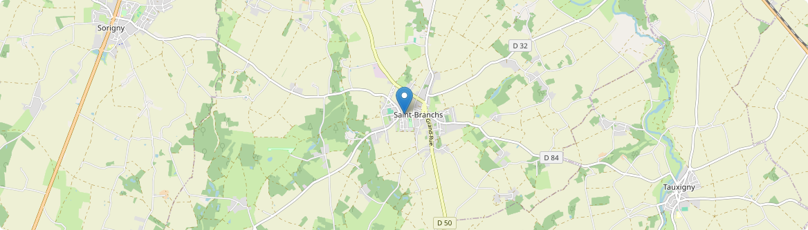 Saint-Branchs - Carte