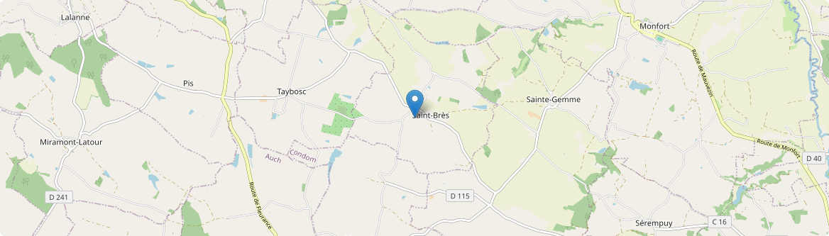 Saint-Brès - Carte