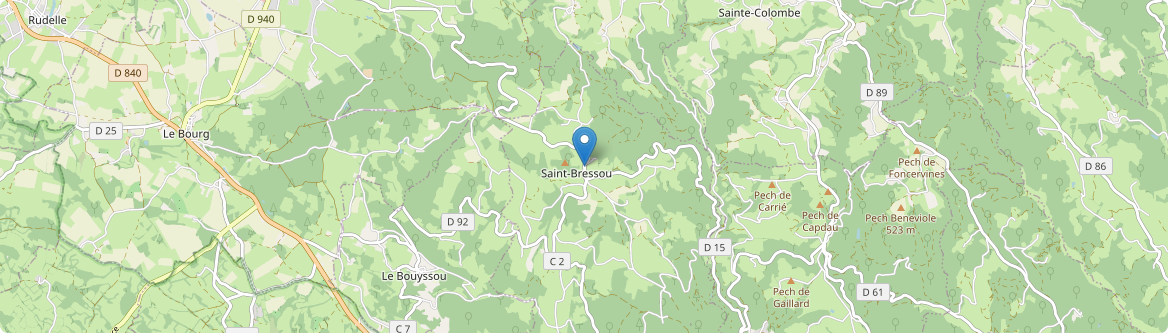Saint-Bressou - Carte