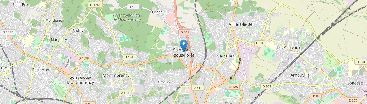 Saint-Brice-sous-Forêt - Carte