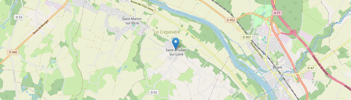 Saint-Brisson-sur-Loire - Carte