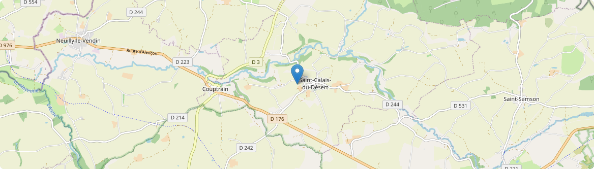 Saint-Calais-du-Désert - Carte