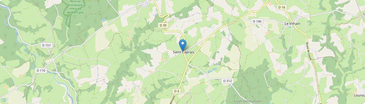 Saint-Caprais - Carte
