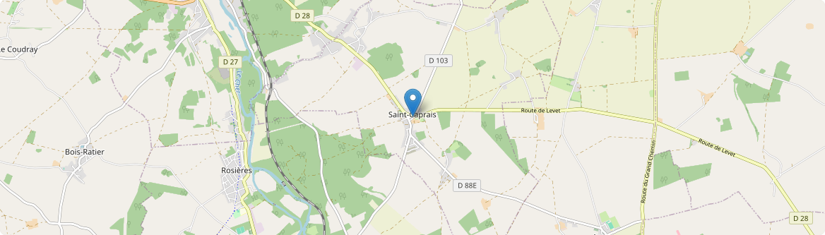 Saint-Caprais - Carte