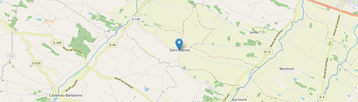 Saint-Caprais - Carte