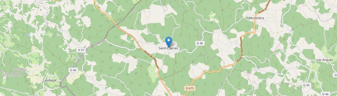Saint-Caprais - Carte