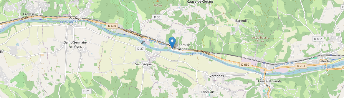 Saint-Capraise-de-Lalinde - Carte