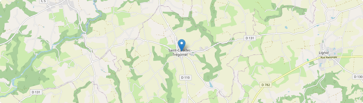 Saint-Caradec-Trégomel - Carte